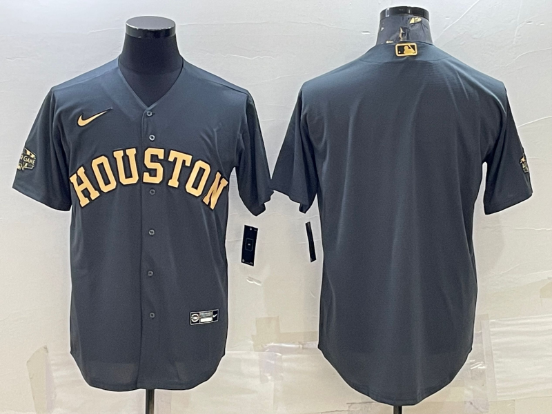 Men's Houston Astros Dark Gray Blank Jersey